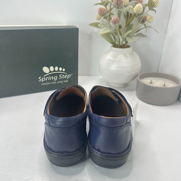Spring Step Kaminia Leather Shoes Navy 18391-2204 Women's 8.5/EU 39 NWB Comfort - Picture 4 of 10